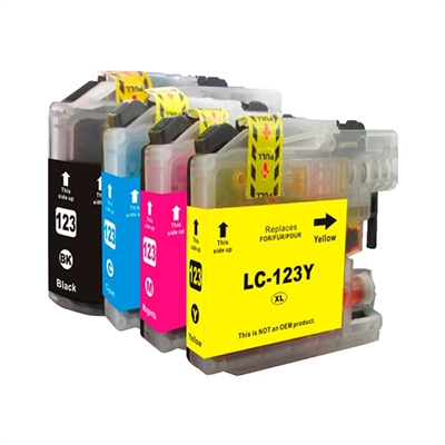 Cartucho Compatível Brother LC123XL Ciano INKOEM