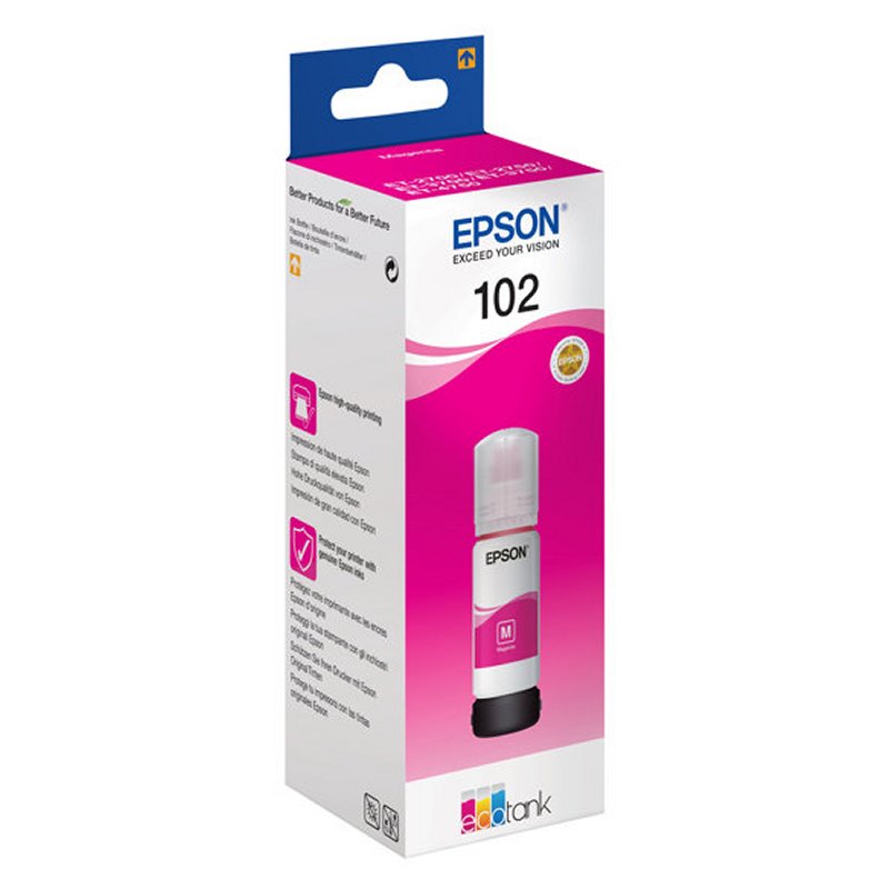 Epson Botella Tinta Ecotank 102 Magenta Epson Botella Tinta Ecotank 102 Magenta