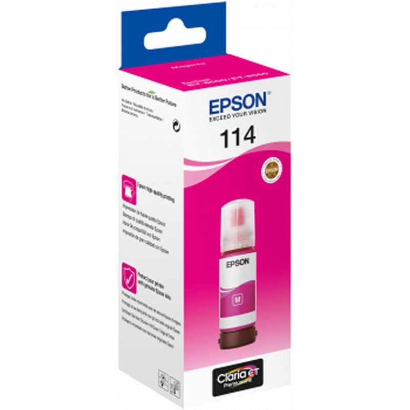 Epson Ecotank Ink Bottle 114 Magenta Epson Ecotank Ink Bottle 114 Magenta