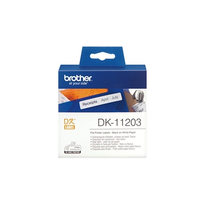 Brother Labels DK11203 Folders 17x87 mm 300 pcs