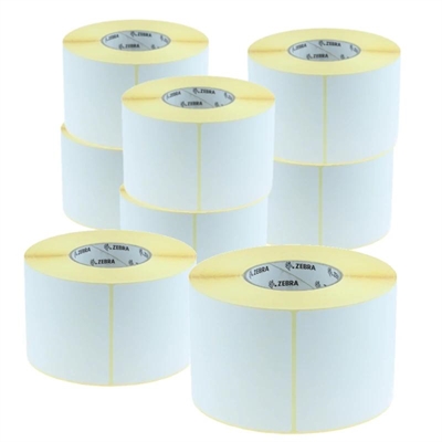 Etiquetas Zebra 51mm x 25mm pacote 8 rolos