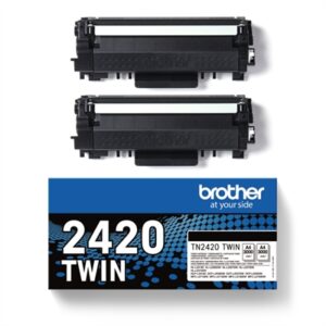 Brother TN2420TWIN Black Toner Pack 2 pcs