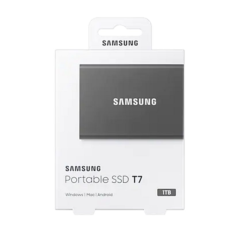 Samsung T7 1TB External SSD NVMe USB 3.2 Grey Samsung T7 1TB External SSD NVMe USB 3.2 Grey