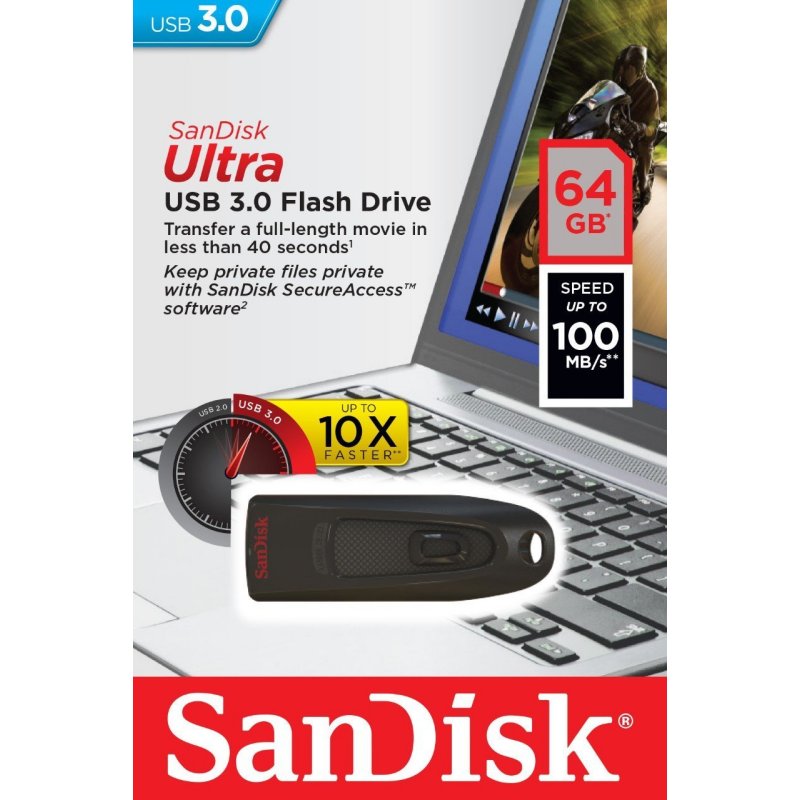 SanDisk SDCZ48-064G-U46 USB 3.0 Ultra Flash Drive 64GB SanDisk SDCZ48-064G-U46 USB 3.0 Ultra Flash Drive 64GB