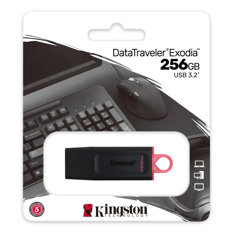 Kingston DataTraveler DTX 256GB USB 3.2 Gen1 Preto Kingston DataTraveler DTX 256GB USB 3.2 Gen1 Preto
