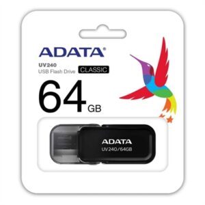 ADATA USB Flash Drive UV240 64GB USB 2.0 Black