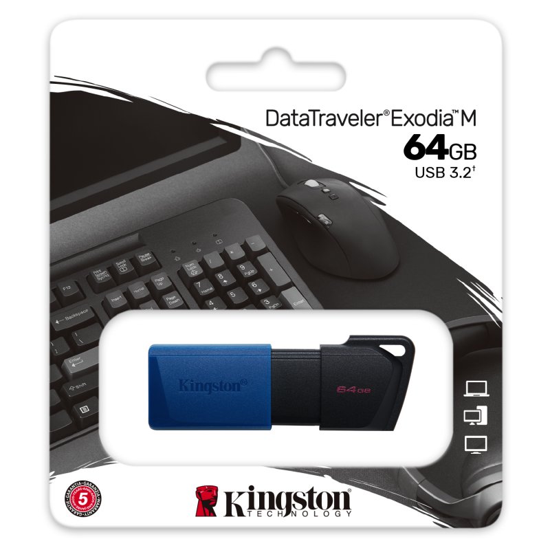 Kingston DataTraveler DTXM 64GB USB 3.2 Gen1 Azul Kingston DataTraveler DTXM 64GB USB 3.2 Gen1 Azul