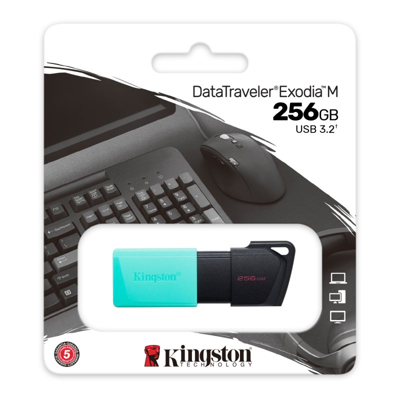 Kingston DataTraveler DTXM 256GB USB 3.2 Gen1 Turquesa Kingston DataTraveler DTXM 256GB USB 3.2 Gen1 Turquesa