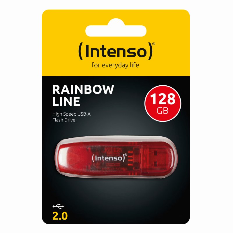 Intenso 3502491 USB 2.0 Rainbow 128GB Red Intenso 3502491 USB 2.0 Rainbow 128GB Red