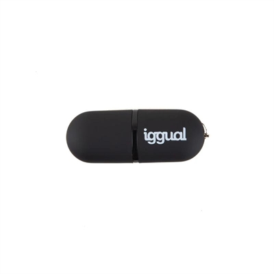 iggual USB 2.0 Pen Drive 16GB PEN16 black with cap