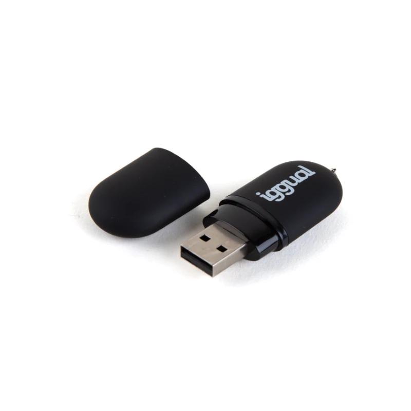 iggual USB 2.0 Pen Drive 16GB PEN16 black with cap iggual USB 2.0 Pen Drive 16GB PEN16 black with cap