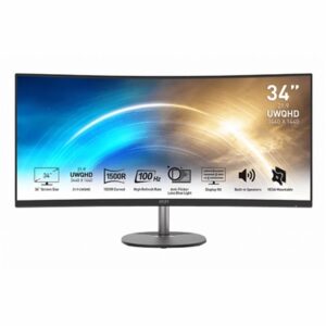 MSI MP341CQ 34" UWQHD Curved Monitor VGA HDMI