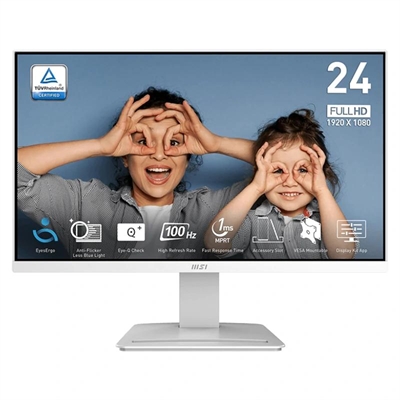 Monitor MSI MP2412W 23.8" IPS FHD 100Hz HDMI DP Branco