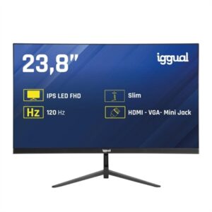 iggual 24" IPS Monitor 1ms FHD 100Hz VGA HDMI Slim