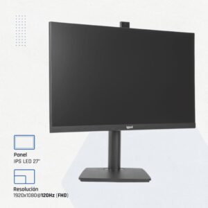 iggual 27" IPS FHD Monitor 100Hz VGA HDMI webcam