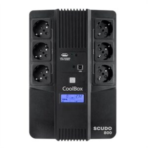 COOLBOX SAI SCUDO3 800VA/480W WITH LCD SCREEN