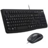 Logitech MK120 Teclado + Ratón óptico 1000dpi USB