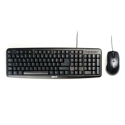 iggual Keyboard and Mouse Kit COM-CK-BASIC black