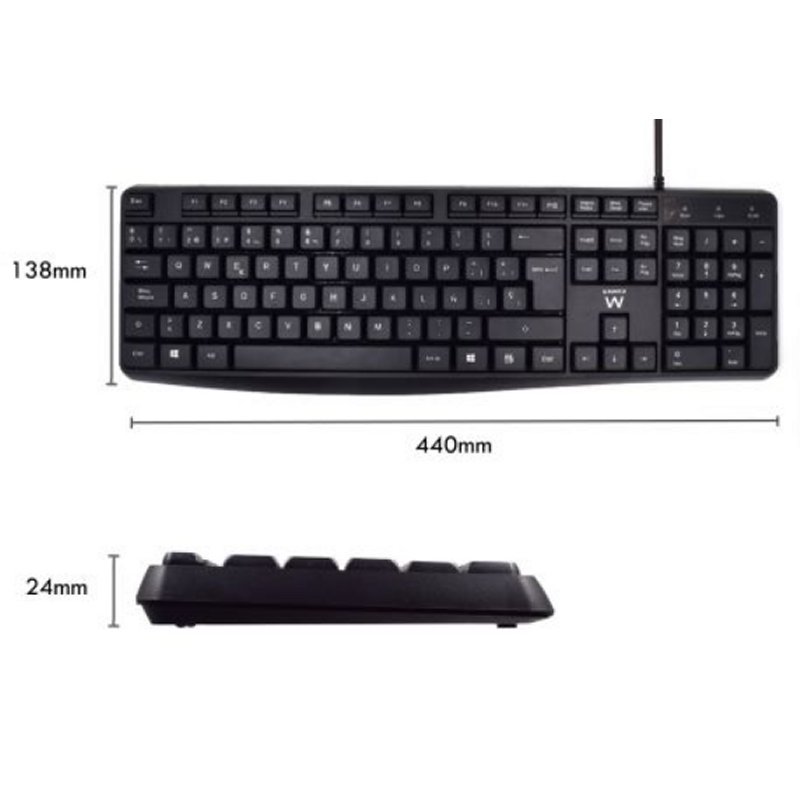 Ewent EW3006 silent keyboard and mouse set Ewent EW3006 silent keyboard and mouse set