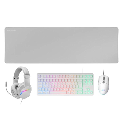 MARS GAMING 4IN1 Gaming Combo MCP-RGB3W White