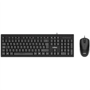 NILOX Keyboard+Mouse Kit NXKME0011 USB Black