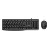 Nilox Keyboard and Mouse Usb NXKME0012 Black