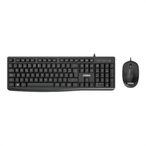 Nilox Keyboard and Mouse Usb NXKME0012 Black