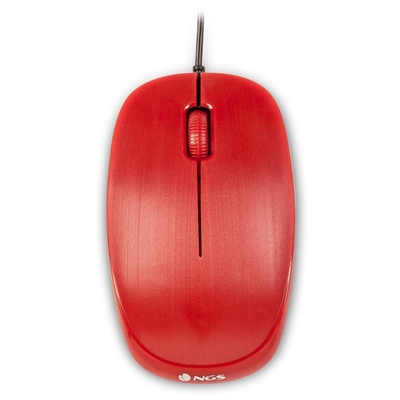 NGS Rato óptico Redflame 1000 Dpi Vermelho