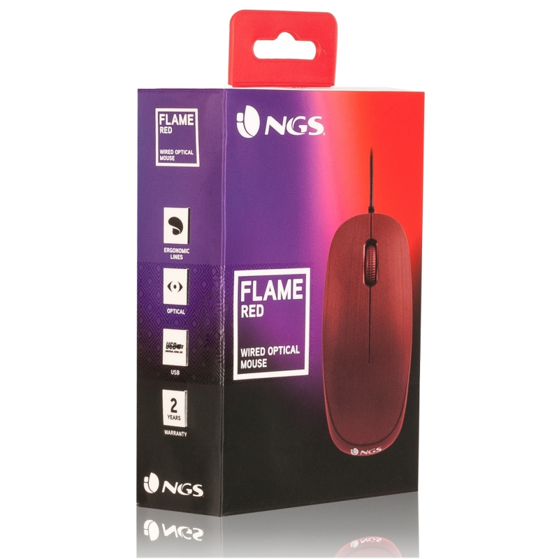 NGS Rato óptico Redflame 1000 Dpi Vermelho NGS Rato óptico Redflame 1000 Dpi Vermelho