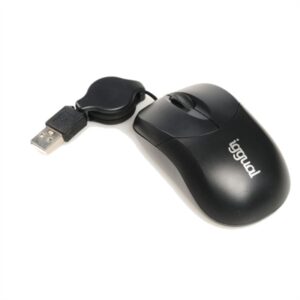 iggual Retractable Mouse COM-BASIC-800DPI black