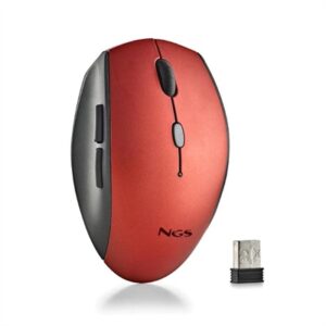 NGS WIRELESS MOUSE WITH SILENT KEYS RED