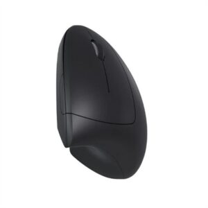 Nilox Wireless Vertical Mouse, 1600 DPI, Black
