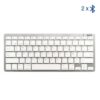 iggual Bluetooth Slim Keyboard TKL-BT silver 2 channel