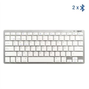 iggual Bluetooth Slim Keyboard TKL-BT silver 2 channel