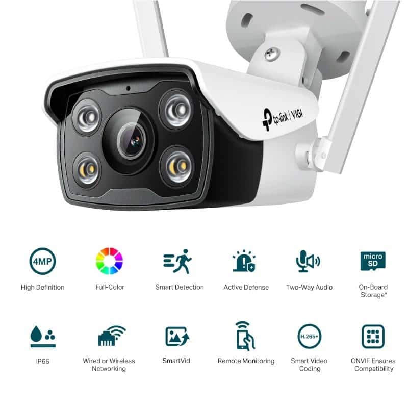 VIGI Bullet IP Camera C340-W 4MP Plastic FColor 4 VIGI Bullet IP Camera C340-W 4MP Plastic FColor 4