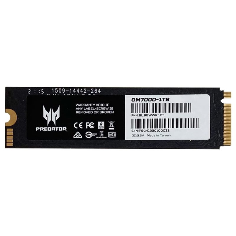 ACER PREDATOR SSD GM-7000 1Tb PCIe NVMe Gen4 ACER PREDATOR SSD GM-7000 1Tb PCIe NVMe Gen4