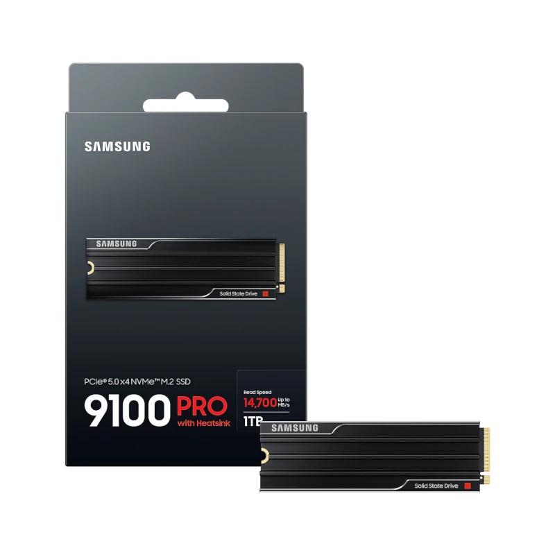 Samsung 9100 PRO HS SSD 1TB PCIe 5.0 14700 MB/s Samsung 9100 PRO HS SSD 1TB PCIe 5.0 14700 MB/s