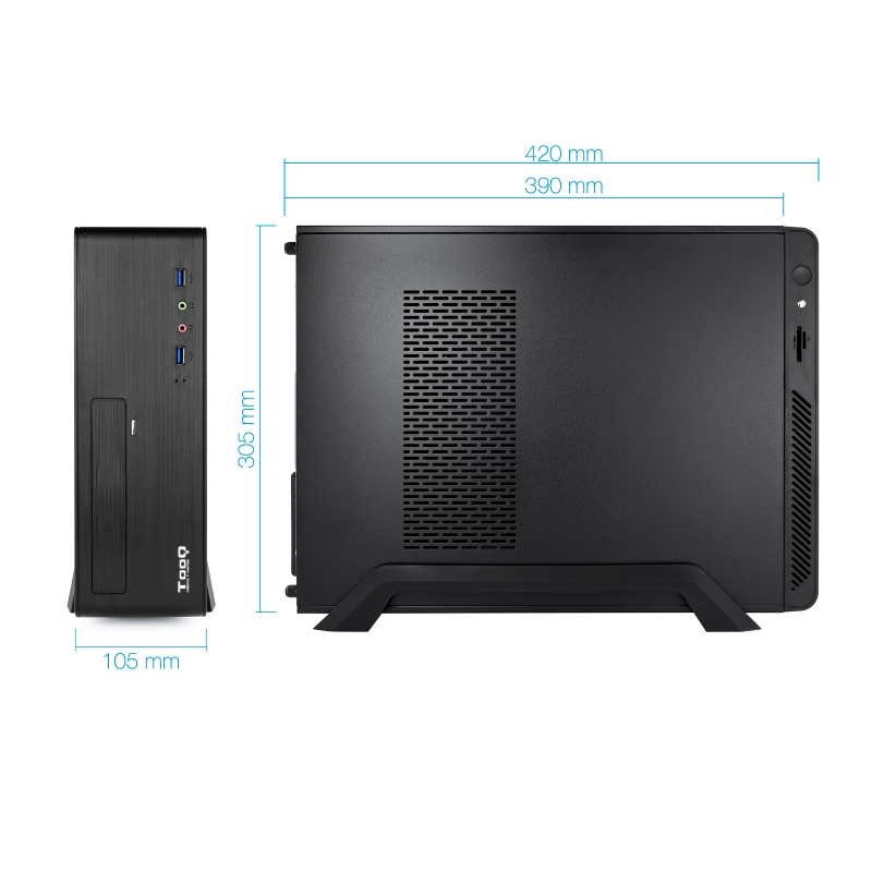 Tooq Micro ATX/ITX Case TQC-3006DU3C 500W USB3.0 Tooq Micro ATX/ITX Case TQC-3006DU3C 500W USB3.0