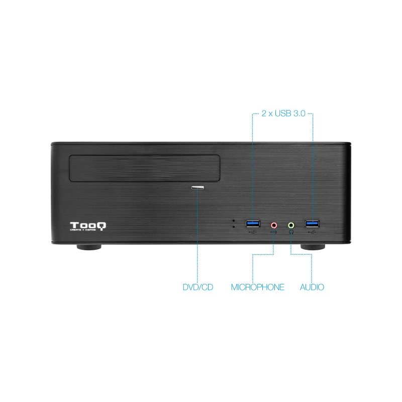 Tooq Micro ATX/ITX Case TQC-3006DU3C 500W USB3.0 Tooq Micro ATX/ITX Case TQC-3006DU3C 500W USB3.0