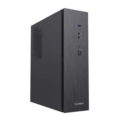 COOLBOX MICRO ATX SLIM T370 CASE WITH PSU. TBZ300