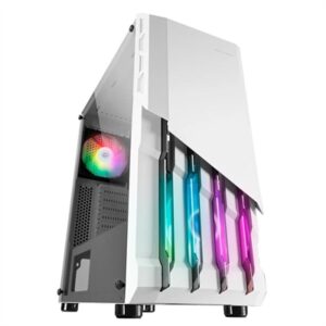 MARS GAMING MC-X2 ATX Metal Front White Mid Tower
