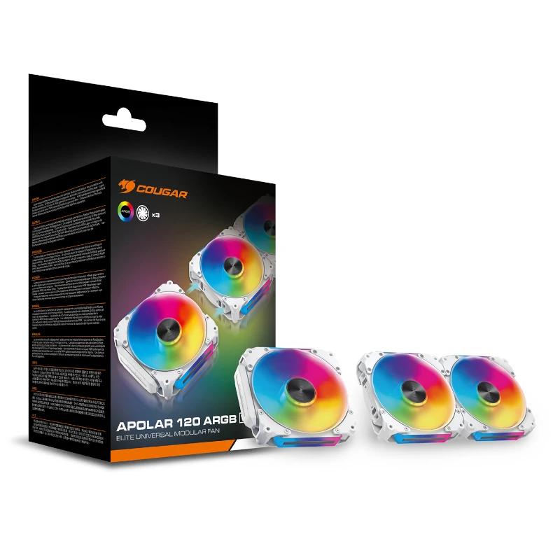 Cougar Vent. Modular Apolar 120 Argb White (3pcs) Cougar Vent. Modular Apolar 120 Argb White (3pcs)