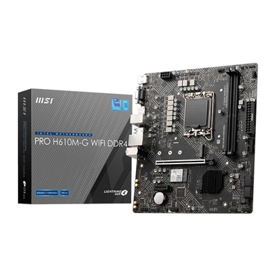 MSI Placa Mãe PRO H610M-G WIFI DDR4 mATX 1700