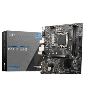 MSI Motherboard PRO H610M-G DDR5 mATX 1700