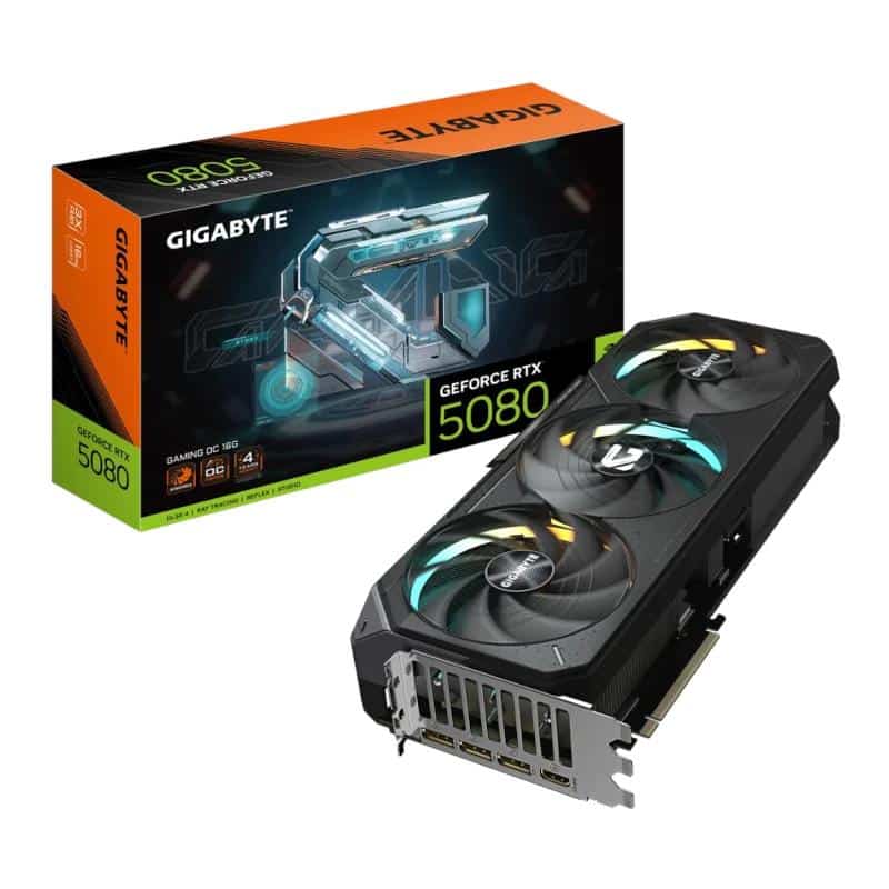 Gigabyte VGA NVIDIA RTX 5080 GAMING OC 16GB DDR7 Gigabyte VGA NVIDIA RTX 5080 GAMING OC 16GB DDR7
