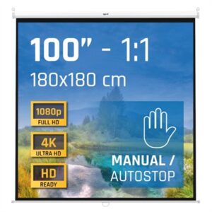 iggual Manual Screen 4:3 100" 180x180 cm