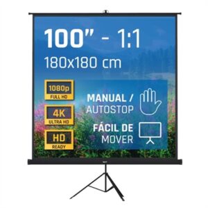 iggual 100" Screen 180x180 cm with Tripod + Bag