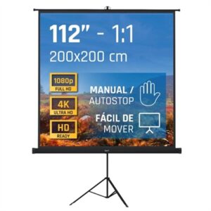 iggual 112" Screen 200x200 cm with Tripod + Bag