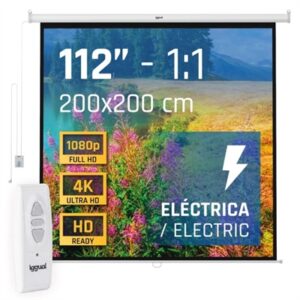 iggual Electric Screen 4:3 112" 200x200 cm