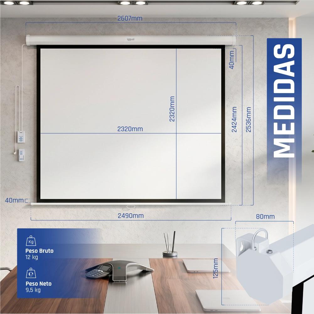 Electric screen 4:3 134" 240x240 cm Electric screen 4:3 134" 240x240 cm